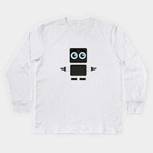 Cute Bot Kids Long Sleeve T-Shirt